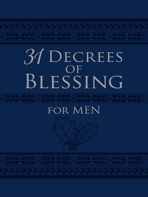 cover image of 31 Decrees of Blessing for Men
